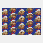 Niedlicher Santa Bear Geschenkpapier Set (Vorderseite 3)