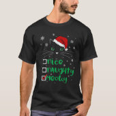 Niedlicher Santa Cat Nice Naughty Meowy Catmas Xma T-Shirt (Vorderseite)