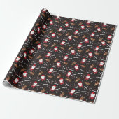 Niedlicher Santa Claus Rudolph Reindeer Pattern Geschenkpapier (Ungerollt)