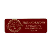 Niedlicher Santa Claus Siegel Nordpol (Vorne)