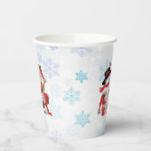 Niedlicher Santa Claus Snowman Snow Pappbecher (Links)