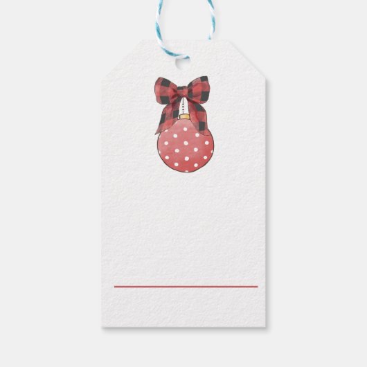 Niedlicher Santa Gnome mit Geschenketiketten Geschenkanhänger (Rückseite)