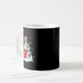 Niedlicher Santa Golden Retriever in den Weihnacht Kaffeetasse (Vorderseite Links)