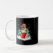Niedlicher Santa Golden Retriever in den Weihnacht Kaffeetasse (Links)