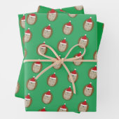 Niedlicher Santa Igel Geschenkpapier Set (Beispiel)