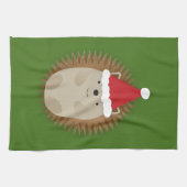 Niedlicher Santa Igel Geschirrtuch (Horizontal)