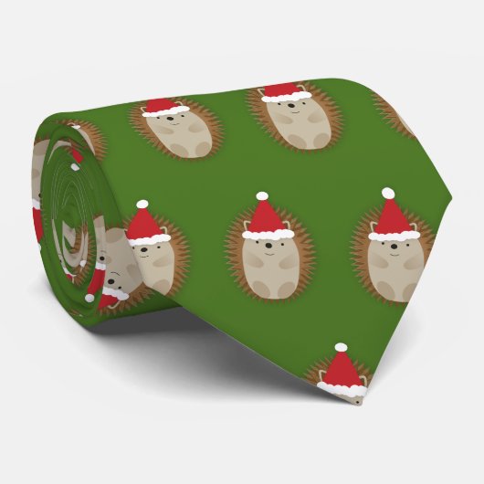 Niedlicher Santa Igel Krawatte (Gerollt)