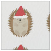 Niedlicher Santa Igel Stoff (Nahaufnahme)