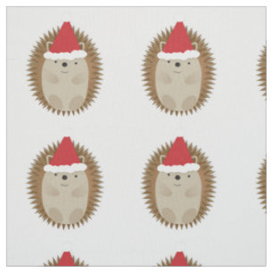 Niedlicher Santa Igel Stoff