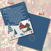 Niedlicher Santa Letter Frohe Weihnachten