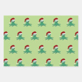 Niedlicher Santa Octopus Geschenkpapier Set (Vorderseite 3)