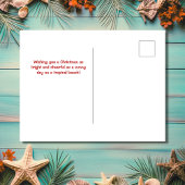 Niedlicher Santa Parrot Tropical Beach Weihnachten