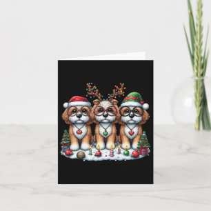 Niedlicher Santa Reindeer Elf Apoo Weihnachtsfraue Karte