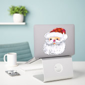 Niedlicher Santa Santa Santa Santa Santa Aufkleber (Laptop auf Schreibtisch)