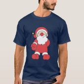 Niedlicher Santa Santa Santa Santa T-Shirt (Vorderseite)