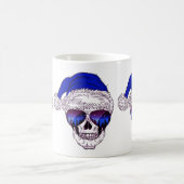 Niedlicher Santa Skull mit Sonnenbrille Kaffeetasse (Mittel)