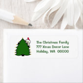 Niedlicher Santa Tree Frohe Weihnachtskarten-Aufkl (Insitu)