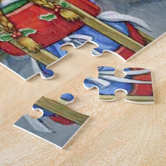 Niedlicher Santa-Workshop Puzzle (Seite)