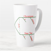 Niedlicher Satz Diagramm Grammar Frohe Weihnachten Milchtasse (Rechte Ecke)