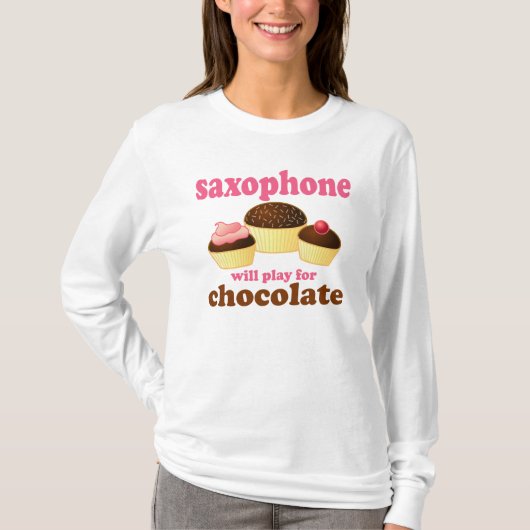 Niedlicher Saxophone-T - Shirt (Vorderseite)