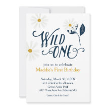 Niedlicher Scandi Daisy Wild One erster Geburtstag