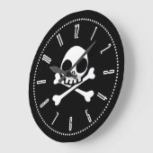 Niedlicher Schädel Große Wanduhr (Winkel)