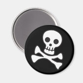 Niedlicher Schädel Magnet (Vorderseite/Rückseite)
