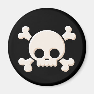 Niedlicher Schädel Magnet