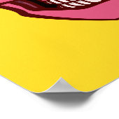 Niedlicher Schädel mit Spinnen und Geistern in Aug Poster (Ecke)