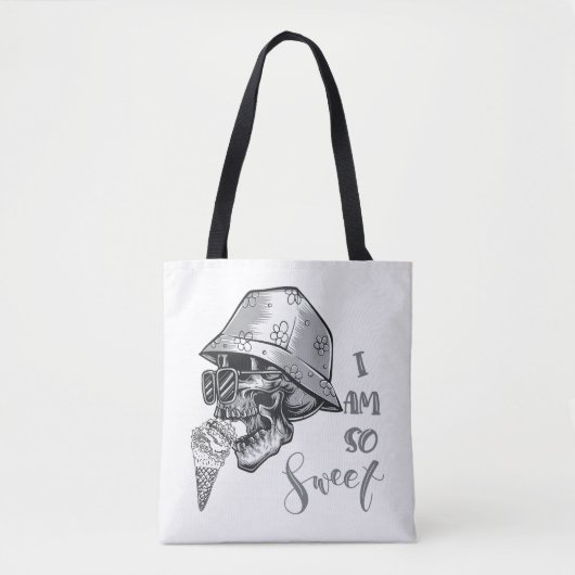Niedlicher Schädel Tasche (Vorderseite)
