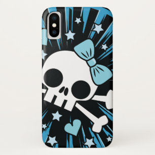 Niedlicher Schädel und Kreuzknochen Case-Mate iPhone Hülle