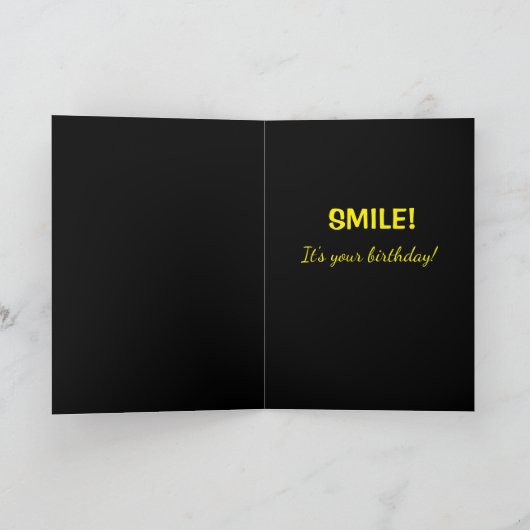 Niedlicher Schäferhund Mix Geburtstaghund Karte (Innenseite)