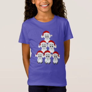 Niedlicher Schafweihbaum T-Shirt