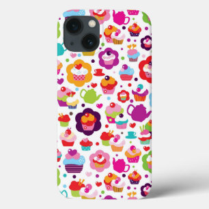 Niedlicher Schalenkuchen und Teetopf Case-Mate iPhone Hülle