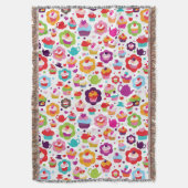 Niedlicher Schalenkuchen und Teetopf Decke (Vorderseite Vertikal)