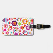 Niedlicher Schalenkuchen und Teetopf Gepäckanhänger (Vorderseite horizontal)