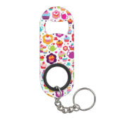 Niedlicher Schalenkuchen und Teetopf Mini Flaschenöffner (Rückseite)