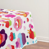 Niedlicher Schalenkuchen und Teetopf Tischdecke (Beispiel)