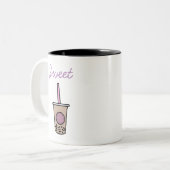 Niedlicher Schaumtee Zweifarbige Tasse (Vorderseite Links)