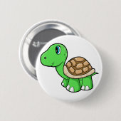 Niedlicher Schildkröte-Knopf Button (Vorne & Hinten)