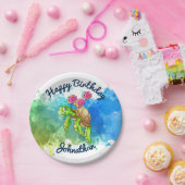 Niedlicher Schildkröte-Party-Teller Pappteller (Party)