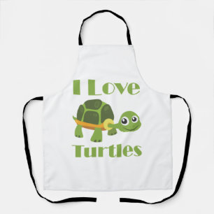 Niedlicher Schildkrötenliebhaber Kid Reptile Fan Schürze