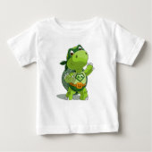 Niedlicher Schildkrötensuperheld Baby T-shirt (Vorderseite)