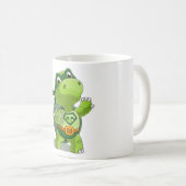 Niedlicher Schildkrötensuperheld Kaffeetasse (VorderseiteRechts)