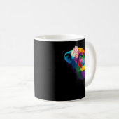 niedlicher Schimpanse Affe farbenfrohe Schimpanse Kaffeetasse (VorderseiteRechts)
