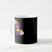 niedlicher Schimpanse Affe farbenfrohe Schimpanse Kaffeetasse (Vorderseite Links)