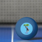 Niedlicher Schimpanse im Dschungel hängender Carto Tischtennisball (Netto)