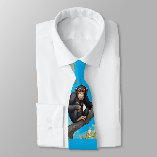 Niedlicher Schimpanse Krawatte (Gebunden)