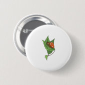 niedlicher schlafender kleiner Ladybug Button (Vorne & Hinten)
