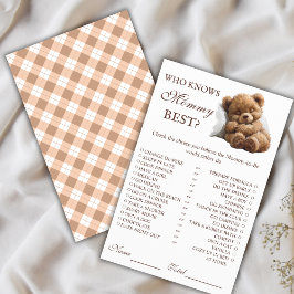 Niedlicher schlafender Teddybär, der Mama das best Flyer